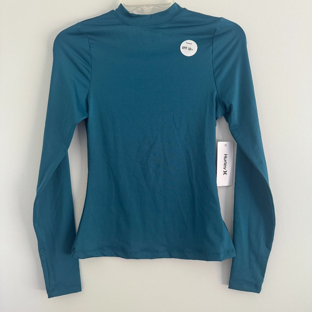 Women's Hurley UPF 50+ Long Sleeve Rashguard Surf Swim Shirt